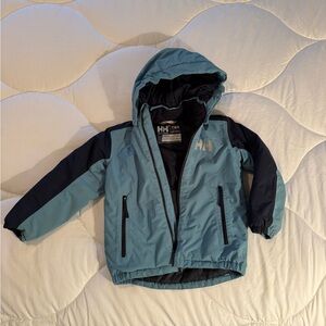 Helly Hansen Kids Teal and Navy Ski jacket